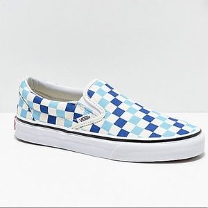 Vans Blue Checkered Slip-on